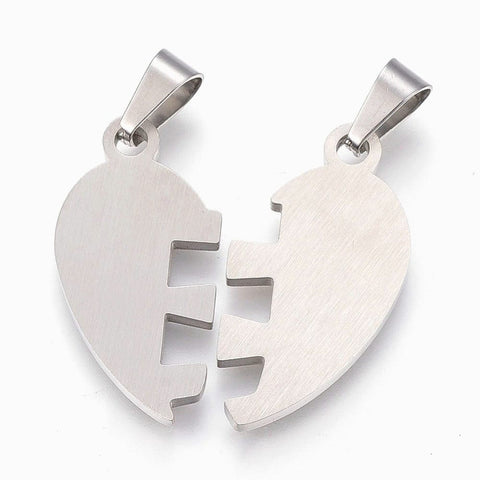 304 Stainless Steel Split Pendants, with Enamel, Heart with Word Best Friend, about 30mm wide 304 Stainless Steel Split Pendants, with Enamel, Heart with Word Best Friend, about 30mm wide