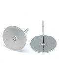 304 Stainless Steel Stud Earring Findings, 10x12mm 304 Stainless Steel Stud Earring Findings, 10x12mm