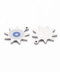 STAINLESS STEEL / BLUE 304 Stainless Steel Sun Pendant, 12mm 304 Stainless Steel Sun Pendant, 12mm