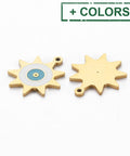 304 Stainless Steel Sun Pendant, 12mm 304 Stainless Steel Sun Pendant, 12mm