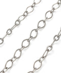 304 Stainless Steel Textured Oval Link Chain – Unwelded Jewellery Chain 304 Stainless Steel Textured Oval Link Chain – Unwelded Jewellery Chain