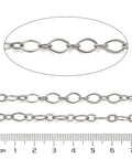 304 Stainless Steel Textured Oval Link Chain – Unwelded Jewellery Chain 304 Stainless Steel Textured Oval Link Chain – Unwelded Jewellery Chain