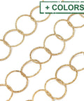 304 Stainless Steel Textured Ring Link Chain – Soldered, Link size - 13.5mm 304 Stainless Steel Textured Ring Link Chain – Soldered, Link size - 13.5mm