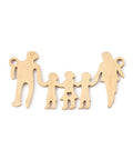 304 Stainless Steel The Family Connector Charm, link 28.5x15mm 304 Stainless Steel The Family Connector Charm, link 28.5x15mm