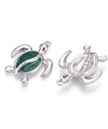STAINLESS STEEL 304 Stainless Steel Turtle Pendants with Enamel, 30x24mm 304 Stainless Steel Turtle Pendants with Enamel, 30x24mm