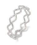 STAINLESS STEEL COLOR 304 Stainless Steel Wave Ring, 17mm 304 Stainless Steel Wave Ring, 17mm | BalzarCrafts