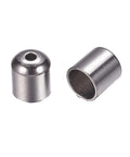 316 Surgical Stainless Steel Cord Ends, End Caps, Column,  7x6mm, Hole: 1mm, 5mm inner 316 Surgical Stainless Steel Cord Ends, End Caps, Column,  7x6mm, Hole: 1mm, 5mm inner