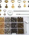 320 Sets 4 Colors 2 Sizes Iron Semi-Tublar Collision Rivets Kits, with tools 320 Sets 4 Colors 2 Sizes Iron Semi-Tublar Collision Rivets Kits, with tools