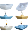 3D Paper Boat Silicone Candle Mould – 86 × 48mm 3D Paper Boat Silicone Candle Mould – 86 × 48mm