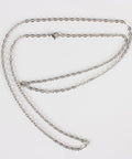 3pcs. 304 Stainless Steel Cable Chain Necklace, 50cm 3pcs. 304 Stainless Steel Cable Chain Necklace, 50cm
