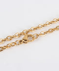 3pcs. 304 Stainless Steel Cable Chain Necklace, Golden, 50cm 3pcs. 304 Stainless Steel Cable Chain Necklace, Golden, 50cm