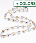 3pcs. 304 Stainless Steel Chain Necklaces, Heart, 45.5cm 3pcs. 304 Stainless Steel Chain Necklaces, Heart, 45.5cm