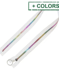#5 Nylon Coil Zippers Rainbow Zipper Tape, Resin Coil Colorful Teeth 60cm #5 Nylon Coil Zippers – Rainbow Zipper Tape with Colorful Resin Coil Teeth for Bags, Garments & Crafts