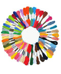 50 Skeins 50 Colors 6-Ply Polycotton Embroidery Floss, Cross Stitch Threads, Mixed Color 50 Skeins 50 Colors 6-Ply Polycotton Embroidery Floss, Cross Stitch Threads, Mixed Color