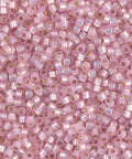 50g MIYUKI DELICA 10/0 SILVER LINED LT. PINK ALABASTER DYED (DBM0624-50G) DELICA 10/0 SILVER LINED LT. PINK ALABASTER DYED