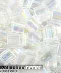 50g Miyuki Tila Beads Crystal AB color 0250 50g Miyuki Tila Beads Crystal AB color 0250