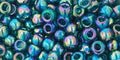 50g TOHO - Round 6/0 : Transparent-Rainbow Teal TR-06-167BD 50g TOHO - Round 6/0 : Transparent-Rainbow Teal TR-06-167BD