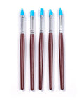 5pcs Silicone Paint Brushes for Sculpture & Pottery – Soft Rubber Tips & Wood Handles 5pcs Silicone Paint Brushes for Sculpture & Pottery – Soft Rubber Tips & Wood Handles