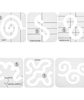 6Pcs 6 Styles Acrylic Quilting Templates, DIY Patchwork Sewing Crafts, Wave/Vortex, Clear 6Pcs 6 Styles Acrylic Quilting Templates, DIY Patchwork Sewing Crafts, Wave/Vortex, Clear