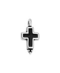 Silver Antique / Black 6pcs. Alloy Ethnic Cross Pendant, 17x9mm 6pcs. Alloy Ethnic Cross Pendant, 17x9mm