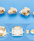 8Pcs Purse Thumb Locks, Light Gold Bag Hardware, Replacement Accessories for DIY Handbags 8Pcs Purse Thumb Locks, Light Gold Bag Hardware, Replacement Accessories for DIY Handbags
