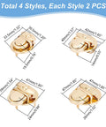 8Pcs Purse Thumb Locks, Light Gold Bag Hardware, Replacement Accessories for DIY Handbags 8Pcs Purse Thumb Locks, Light Gold Bag Hardware, Replacement Accessories for DIY Handbags