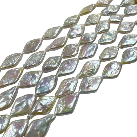 9-11mm Diamond Shaped Freshwater Pearls hole 0.8mm 9-11mm Diamond Shaped Freshwater Pearls hole 0.8mm