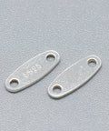 925 Sterling Silver Chain Tabs, with 925 Stamp, Oval, Silver 925 Sterling Silver Chain Tabs, with 925 Stamp, Oval, Silver