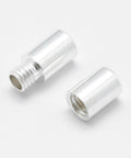 925 Sterling Silver Screw Clasps, Column, Silver 4x11mm 925 Sterling Silver Screw Clasps, Column, Silver 4x11mm