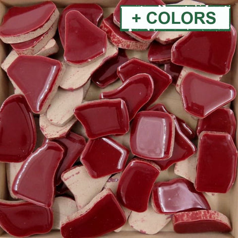 Chunky Jigsaw Ceramic Mosaic Tiles – Mixed Polygon Shapes