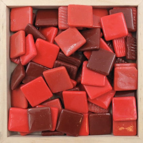 Glass Mosaic Tiles – 25x25mm Mixed Finish