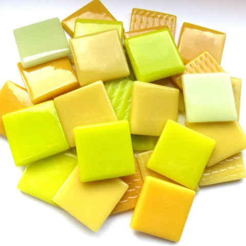 Glass Mosaic Tiles – 25x25mm Mixed Finish