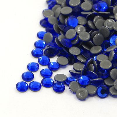 COBALT AA Grade Glass Hotfix Rhinestones – Flat Back, SS16 AA Glass Hotfix Rhinestones SS16 | BalzarCrafts