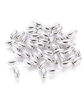 Acrylic Beads, Rice, Silver, about 3x6mm Acrylic Beads, Rice, Silver, about 3x6mm 