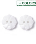Acrylic Buttons, 2-Hole, Dyed, Flower, Size: about 18mm Acrylic Buttons, 2-Hole, Dyed, Flower, Size: about 18mm