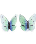 Acrylic Pendants, 3D Printed, with Glitter Powder, Butterfly, Aquamarine, 36x40x4mm Acrylic Pendants, 3D Printed, with Glitter Powder, Butterfly, Aquamarine, 36x40x4mm