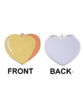 Acrylic Pendants, Film and Mirror Effect on the Back, Heart, Gold 20x22mm Acrylic Pendants, Film and Mirror Effect on the Back, Heart, Gold 20x22mm