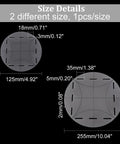 Acrylic Quilting Rulers, Round Templates, Transparent Patchwork Sewing Cutting Craft Ruler DIY Tools, with Hole, Clear Acrylic Quilting Rulers, Round Templates, Transparent Patchwork Sewing Cutting Craft Ruler DIY Tools, with Hole, Clear