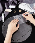 Acrylic Quilting Rulers, Round Templates, Transparent Patchwork Sewing Cutting Craft Ruler DIY Tools, with Hole, Clear Acrylic Quilting Rulers, Round Templates, Transparent Patchwork Sewing Cutting Craft Ruler DIY Tools, with Hole, Clear