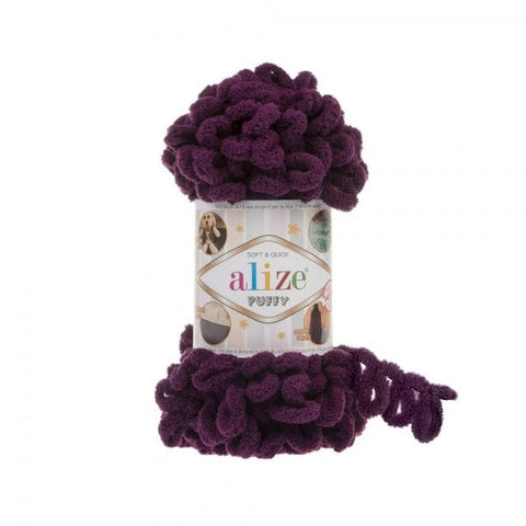 Alize Yarn 111 Alize Puffy Yarn – Super Soft, Chunky Loop Yarn for Hand Knitting