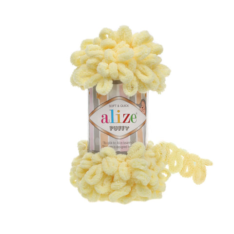 Alize Yarn 13 Alize Puffy Yarn – Super Soft, Chunky Loop Yarn for Hand Knitting