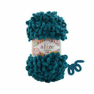 Alize Yarn 330 Alize Puffy Fine Yarn – Lightweight Loop Yarn for Detailed Hand Knitting