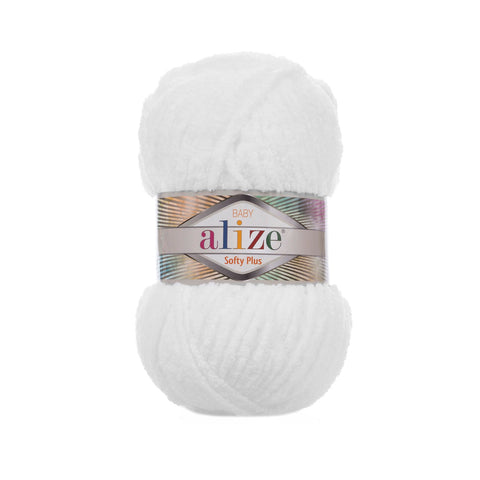 Alize Yarn 55 Alize Softy Plus Yarn – Super Soft Plush Yarn for Baby Projects, Amigurumi & Blankets