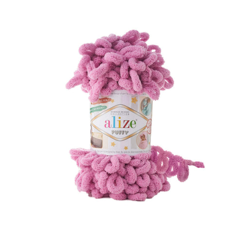 Alize Yarn 98 Alize Puffy Yarn – Super Soft, Chunky Loop Yarn for Hand Knitting
