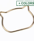 Alloy Bag Handle, Cat Head Design, 7.3x10.5x0.5cm Alloy Bag Handle, Cat Head Design, 7.3x10.5x0.5cm