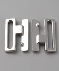Alloy Bikini Clips – Platinum Bra Clasp Replacement, Lingerie Front Closure, 21mm x 24mm Alloy Bikini Clips – Platinum Bra Clasp Replacement, Lingerie Front Closure, 21mm x 24mm