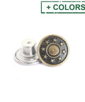 Alloy Button Pins for Jeans, Nautical Buttons, Garment Accessories, Round Alloy Button Pins for Jeans, Nautical Buttons, Garment Accessories, Round