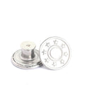 STAR PLATINUM 17MM / NAIL 7MM Alloy Button Pins for Jeans, Nautical Buttons, Garment Accessories, Round Alloy Button Pins for Jeans, Nautical Buttons, Garment Accessories, Round