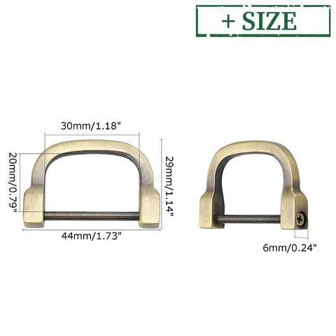 Alloy D Rings, Buckle Clasps for Bags, Antique Bronze Alloy D Rings, Buckle Clasps for Bags, Antique Bronze