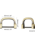 29x44x6mm Alloy D Rings, Buckle Clasps for Bags, Antique Bronze Alloy D Rings, Buckle Clasps for Bags, Antique Bronze
